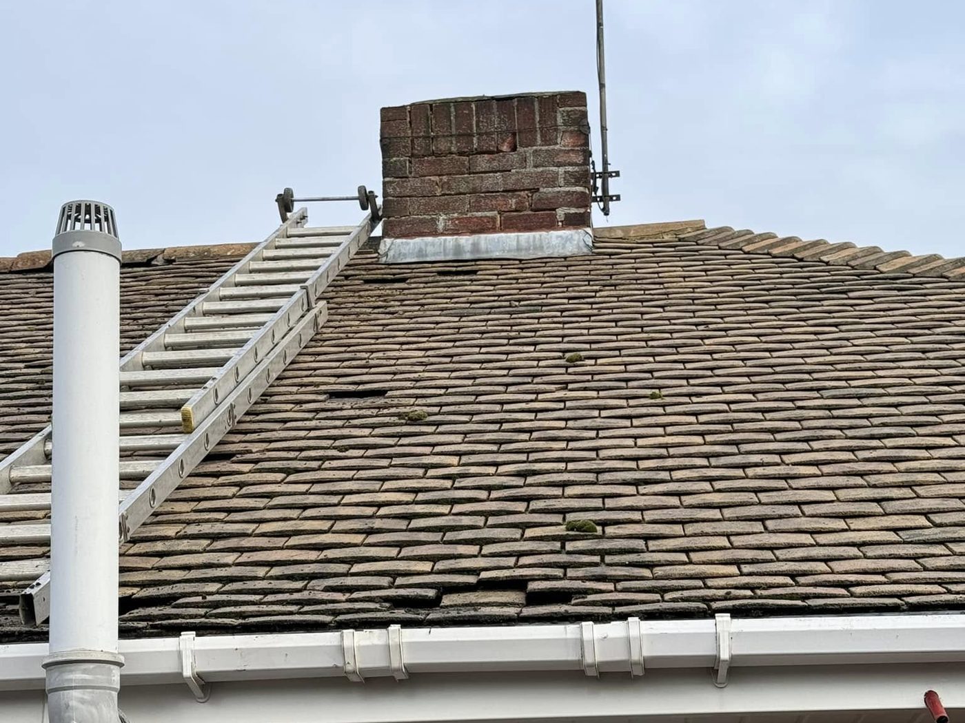 Chimney rebuild, before and after